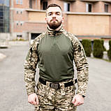 Тактичний костюм 3 в 1 PATRIOT SET Rip-Stop (бойова сорочка Ubacs(Убакс)+кітель+штани Apex) GRIFON Піксель, фото 5