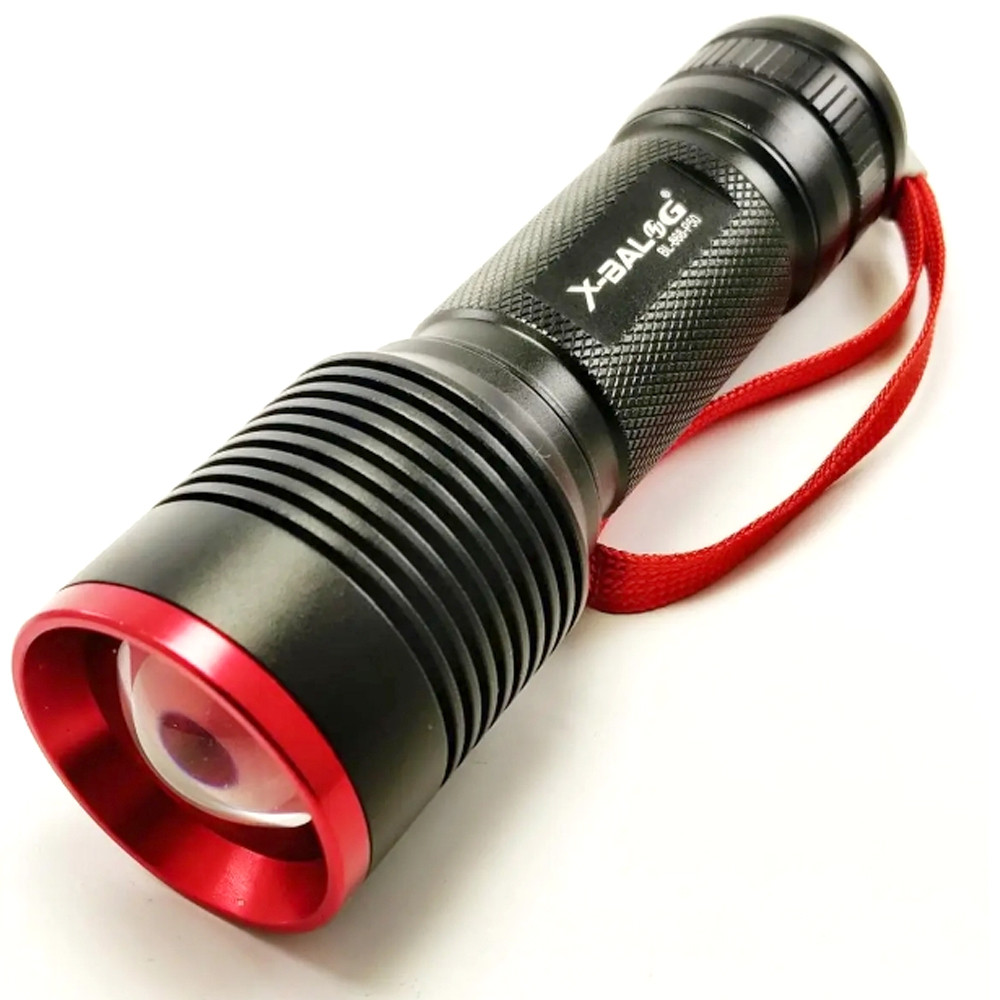 Ударостійкий ручний ліхтар Bailong Police BL-868-P50 / Яскравий ліхтарик на акумуляторі / Вологостійкий ліхтар, фото 1