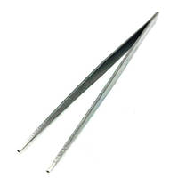 Пінцет з прямими кінчиками, з гладкими ручками, довжина 15см, TWE-8A Yoke (6107)