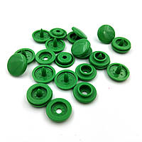 Кнопка пластикова 12 мм зелена (06) 50 шт (6128)
