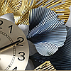 Шикарний великий настінний годинник "Квітка Золотиста" (61 см) в вітальню, фото 5