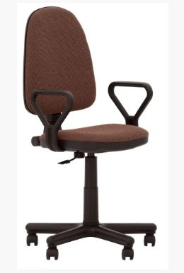 Комп'ютерне офісне крісло для персоналу Стандарт коричневе, Standart GTP PM60 C-24 тканина Новий Стиль