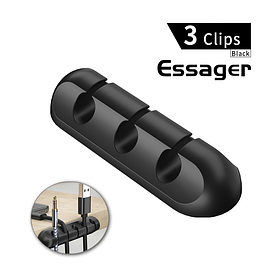 Тримач для кабелю (кліпса) ESSAGER Soft-touch 3x5mm