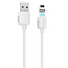 Кабель магнітний для зарядки Apple Lightning iphone BOROFONE BX57 |1м/2A| Білий, фото 3