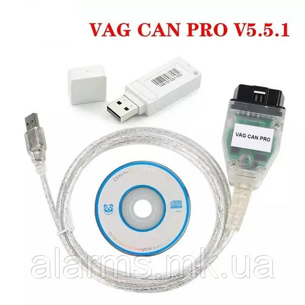 Діагностичний адаптер VAG CAN PRO 5.5.1 USB ключ Сканер Діагностика для автомобілів VW SKODA SEAT