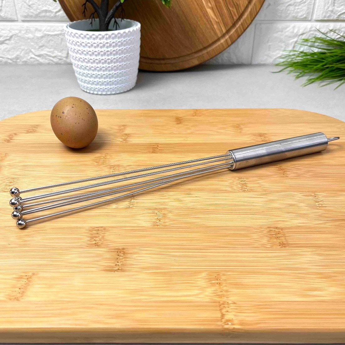 Вінчик кульковий з нержавіючої сталі 26 см