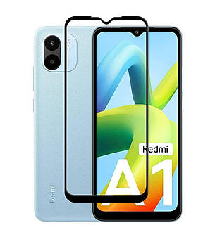 Захисне скло 6D для Xiaomi Redmi A1 / A1+ / A2 / A2+ / Poco C50 / C51 Black, фото 1
