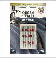 Иглы швейные универсальные ORGAN MIX (№70/80/90) для бытовых швейных машин блистерная упаковка 5 шт (6487)