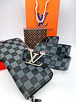 Кожаный ремень Louis Vuitton Луи Вуттон 4 см, ремни с логотипом, брендовые ремни