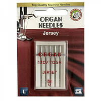 Иглы швейные для вязаных и трикотажных тканей ORGAN Jersey №80 для бытовых швейных машин упаковка 5 штук