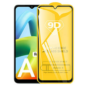 Захисне скло 9D для Xiaomi Redmi A1 / A1+ / A2 / A2+ / Poco C50 / C51 Black, фото 1