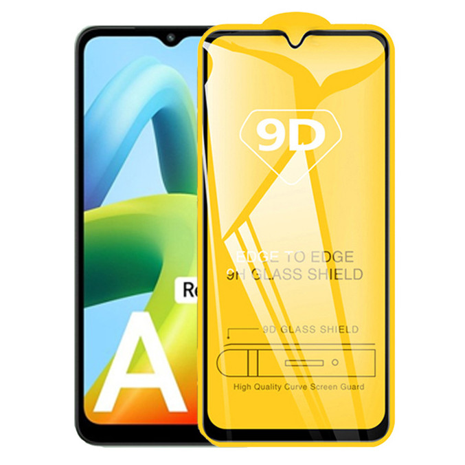 Захисне скло 9D для Xiaomi Redmi A1 / A1+ / A2 / A2+ / Poco C50 / C51 Black