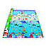 Двосторонній килимок 180х200 см дитячий розвиваючий термокилимок для дітей ігровий мат для повзання, фото 3