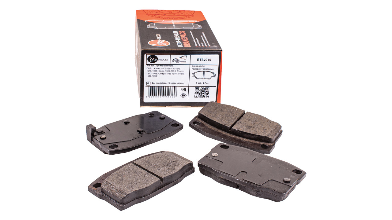 Колодки гальмівні TASHIKO передні BTS2010 FDB1035 OPEL Vectra, Omega, Kadett, Ascona, Corsa, Rekord, Manta