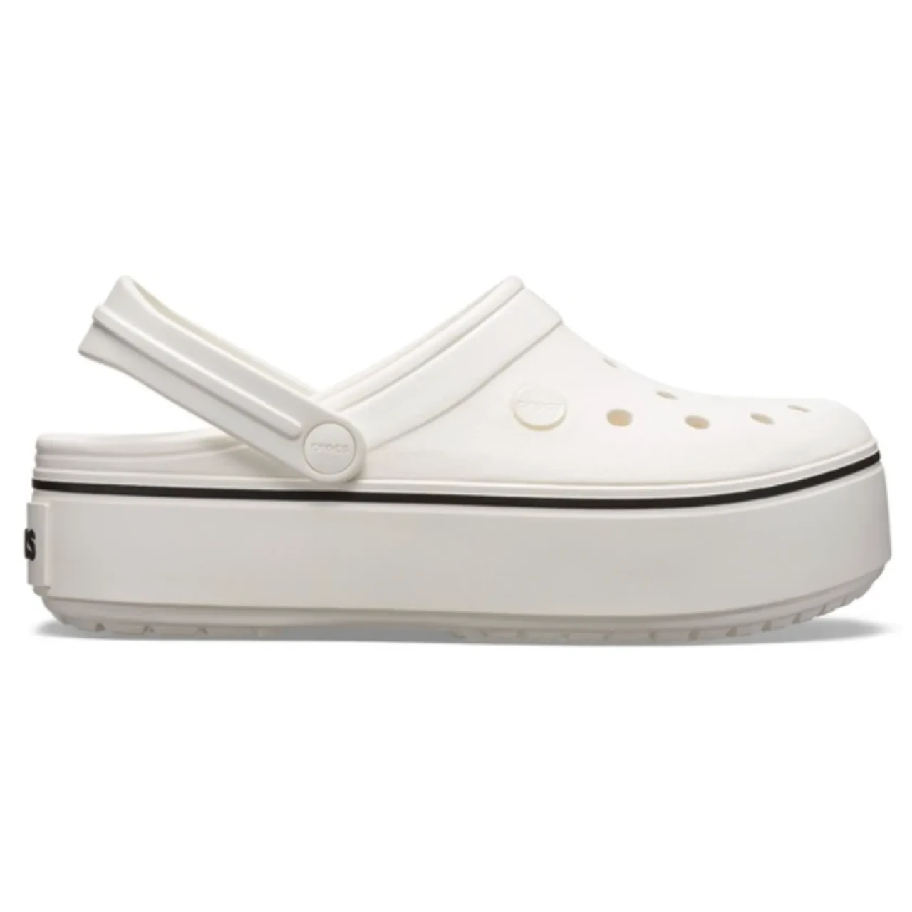 Crocs Crocband Platform Clog White — Жіночі Сабо Крокс Крокбенд Платформ Білі — Оригінал