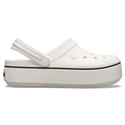 Crocs Crocband Platform Clog White — Жіночі Сабо Крокс Крокбенд Платформ Білі — Оригінал, фото 1