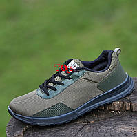 Кроссовки мужские летние тканевые хаки Кросівки чоловічі літні текстильні хакі (Код: Р3011)