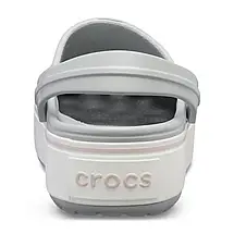 Crocs Crocband Platform Clog Light Grey/Rose — Жіночі Сабо Крокс Крокбенд Платформ Сірі з рожевим — Оригінал, фото 4