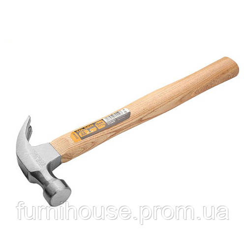 Молоток гвоздодер столярный деревянный Tolsen 16OZ 450г. Столярный ...