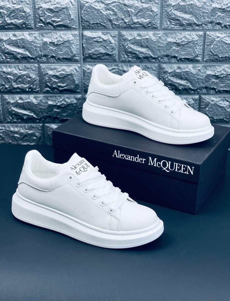 Кроссовки Alexander McQueen White Кросовки Александр Макквин Белые ...