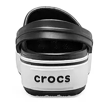 Crocs Crocband Platform Clog Black/White — Жіночі Сабо Крокс Крокбенд Платформ Чорно-білі — Оригінал, фото 5
