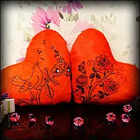 Подушка, що світиться — Серце Троянди (червоний)