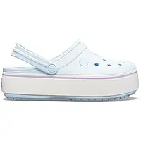 Crocs Crocband Platform Clog Ice/Blue Женские Сабо Крокс Крокбенд Платформ