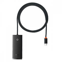 USB-Хаб Baseus Lite Series 4-in-1 (Type-C to USB 3.0*4 ) (1m) black