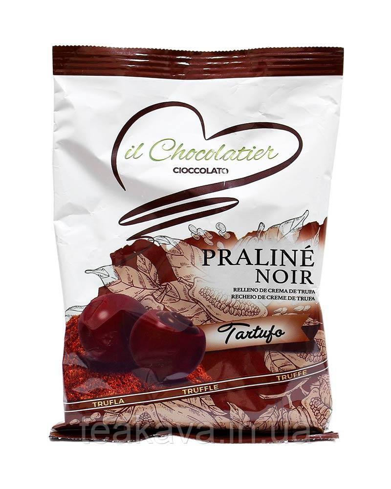 Цукерки праліне з молочного шоколаду з трюфельним кремом il Chocolatier Praline Noir Tartufo, 100 г
