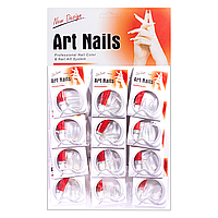 Набір нігтів накладних Art Nails прозорих 12 штук