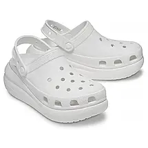 Crocs Classic Crush Clog White — Жіночі Сабо Крокс Класік Краш Білі Платформа — Оригінал, фото 4