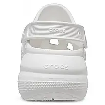 Crocs Classic Crush Clog White — Жіночі Сабо Крокс Класік Краш Білі Платформа — Оригінал, фото 5