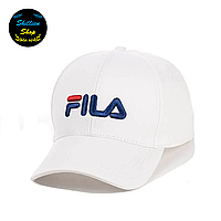 Кепка бейсболка с вышивкой - Fila / Фила M/L Белый