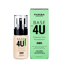 Тональний крем для обличчя Parisa Cosmetics Base4U No 13 light beige