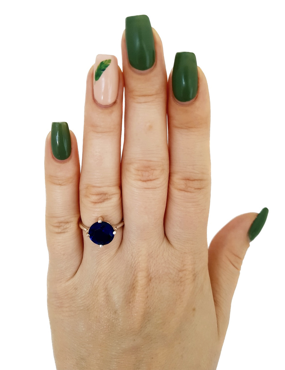 Срібна каблучка з синім альпінітом — витонченість і глибина в одному акценті, фото 1