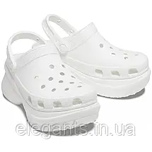 Crocs Classic Bae Clog White — Жіночі Сабо Крокс Класік Бей Білі Платформа — Оригінал, фото 5