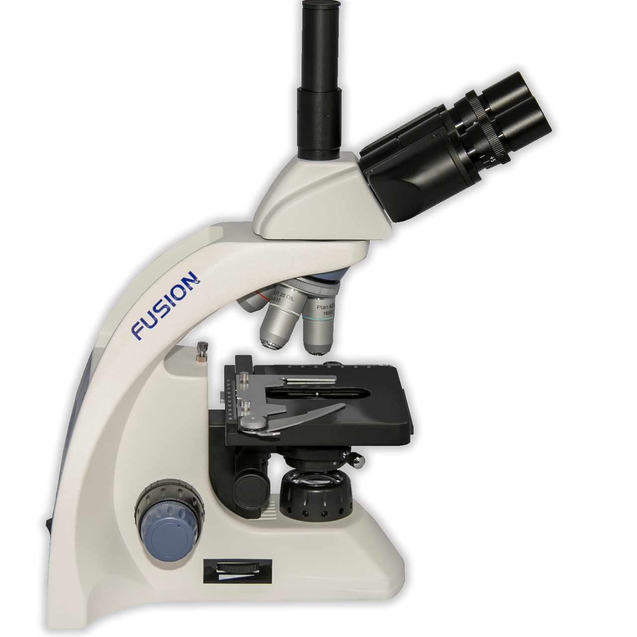Микроскоп лабораторный FS-7630 тринокулярный 40х-1000х, аккумулятор 10 ч, планахромат OIL - фото 1 - id-p1735052462