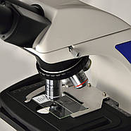 Мікроскоп лабораторний ES-4130 тринокулярний 40х-1000х, планахромат МІ, фото 10