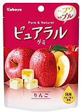 Японський жувальний мармелад Kabaya Pureral Gummy Candy Apple 45g, фото 2