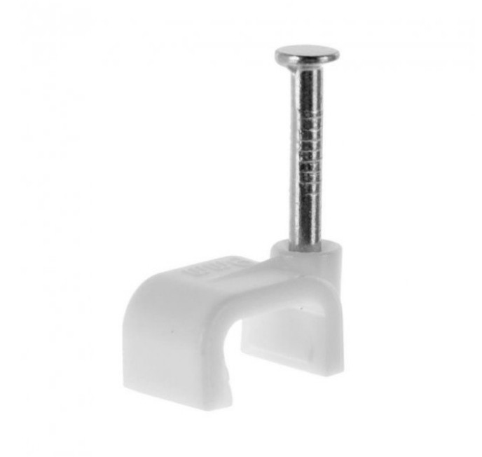 Скоба для кабелю плоска 6*4 мм Wave, фото 1