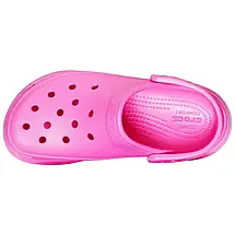 Crocs Classic Bae Clog Electric Pink — Жіночі Сабо Крокс Класік Бей Яскраво-Рожеві Платформа — Оригінал, фото 4