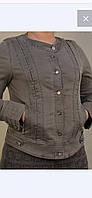 Куртка джинсова жіноча молодіжна, розміри XL-4XL (2кв) "ALPAKA" недорого від прямого постачальника