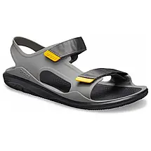 Crocs Swiftwater Expedition Sandal Slate Grey/Black Чоловічі Сандалі Крокс Сірі — Оригінал, фото 4