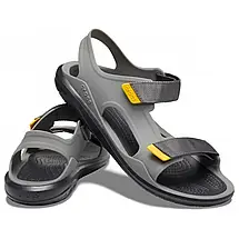Crocs Swiftwater Expedition Sandal Slate Grey/Black Чоловічі Сандалі Крокс Сірі — Оригінал, фото 5