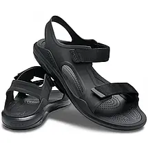 Crocs Swiftwater Expedition Sandal Black Чоловічі Сандалі Крокс Чорні — Оригінал, фото 5