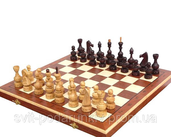 Красиві дерев'яні шахи С-145 Дебют у подарунок