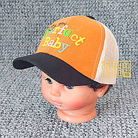 44-48 6 міс-1,5 року із сіткою літня кепка бейсболка для малюків хлопчика з регулятором позаду 6077 КРЧ