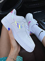 Nike Air Force 1 White Colors кроссовки и кеды высокое качество Размер 37