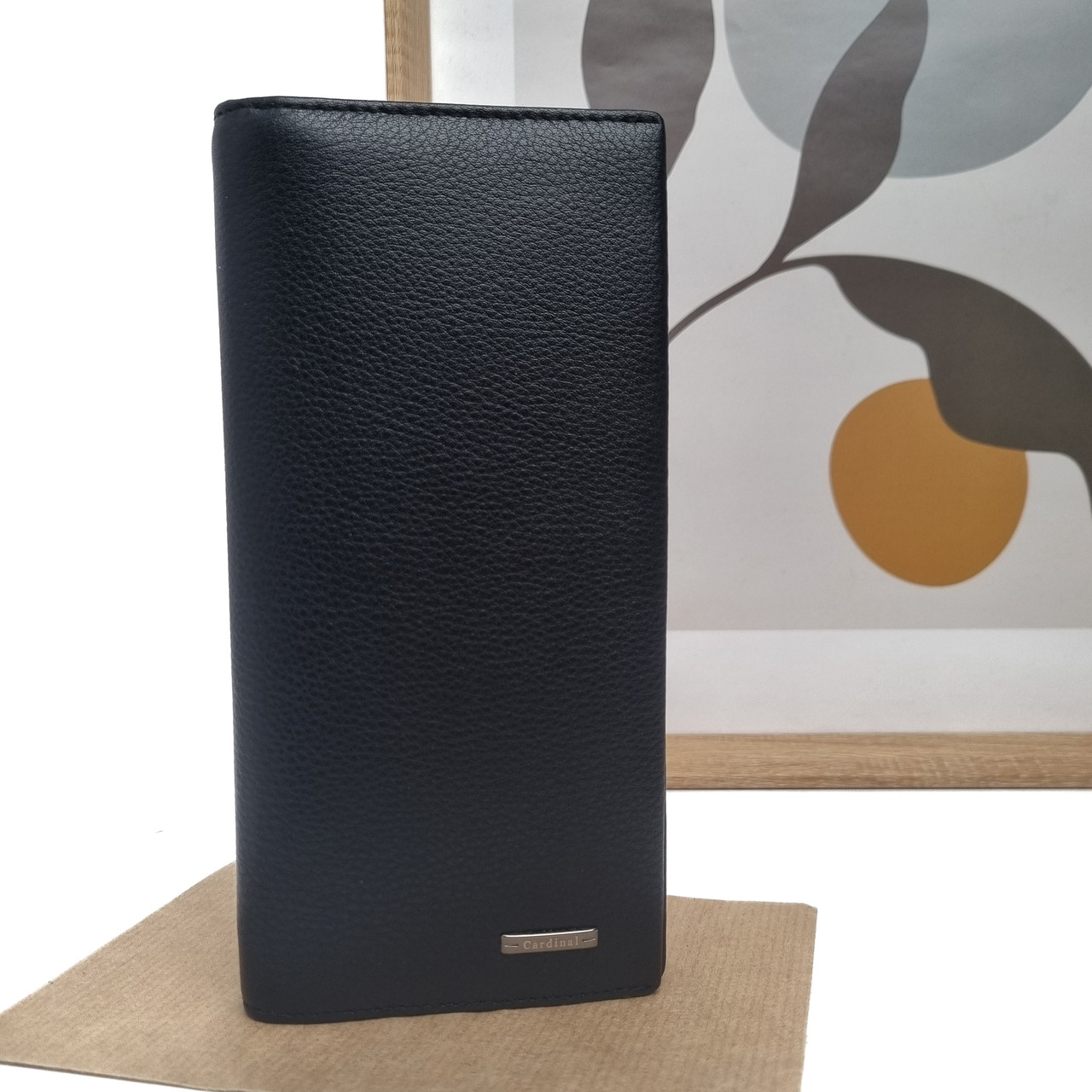 Гаманець стильний натуральна шкіра чорний Арт.309B-01 (1) Cardinal (54), фото 1