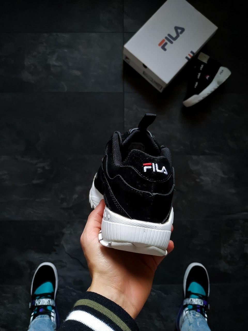 Fila Disruptor Black White Logo кроссовки и кеды высокое качество Размер 37 - фото 5 - id-p1805854364